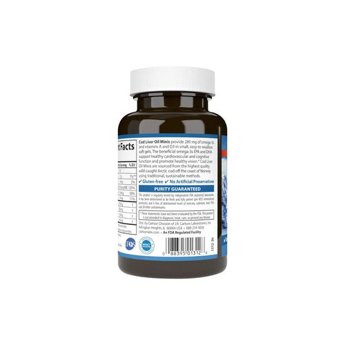 CARLSON LABS ACEITE HÍGADO BACALAO 250 MINISOFTGELS SFN