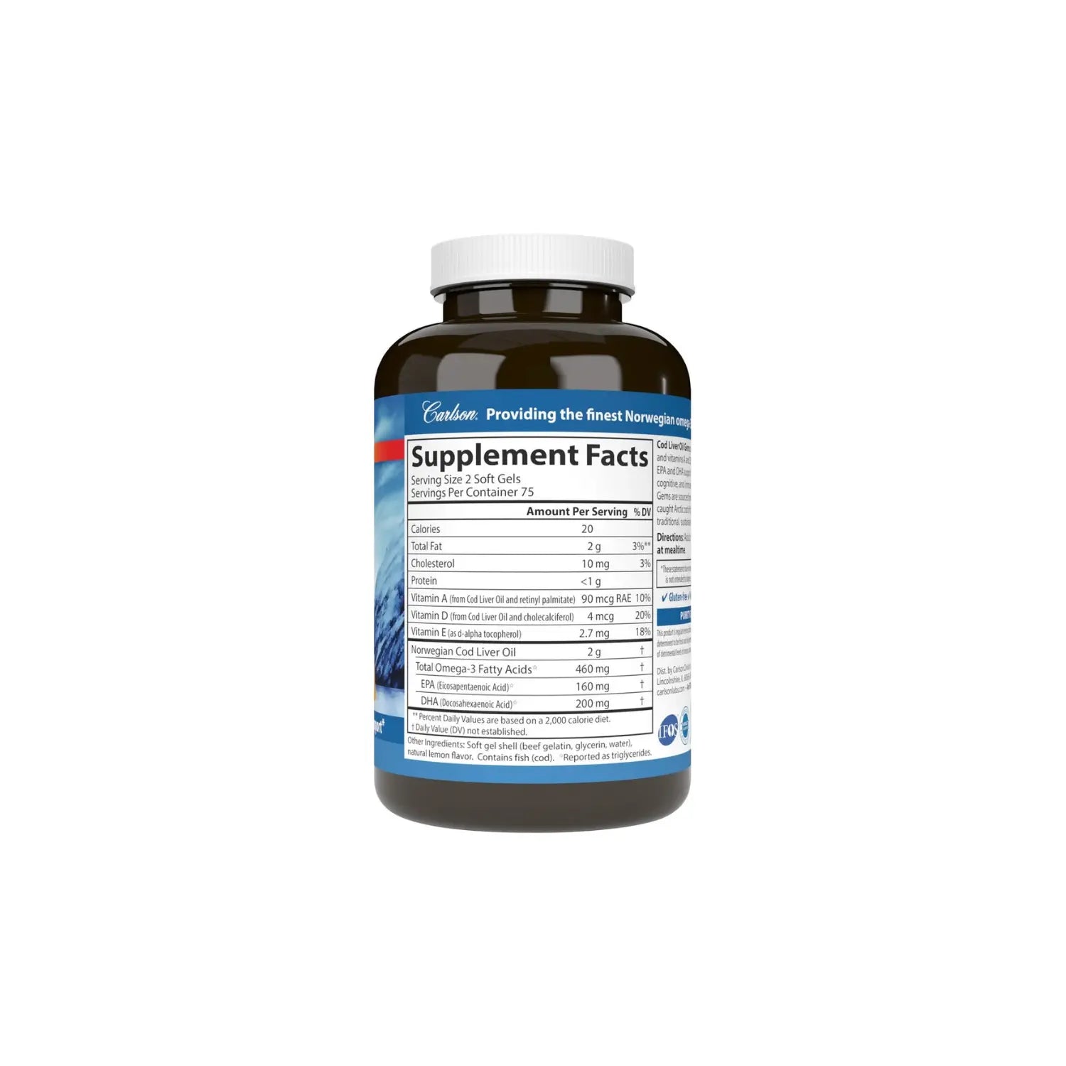 CARLSON LABS GEMAS ACEITE HÍGADO BACALAO 150 SOFTCAPS SFN