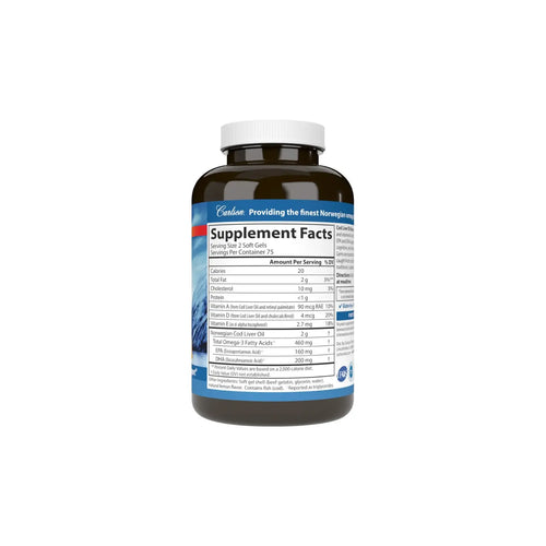 CARLSON LABS GEMAS ACEITE HÍGADO BACALAO 150 SOFTCAPS SFN