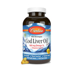 Carlson Labs Aceite de Hígado de Bacalao 230 mg Omega-3 300 Cápsulas Blandas Sabor Limón