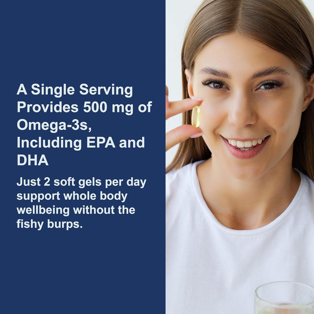 Carlson Labs Aceite de Salmón Noruego 500 mg Omega-3 180 + 50 Cápsulas Blandas