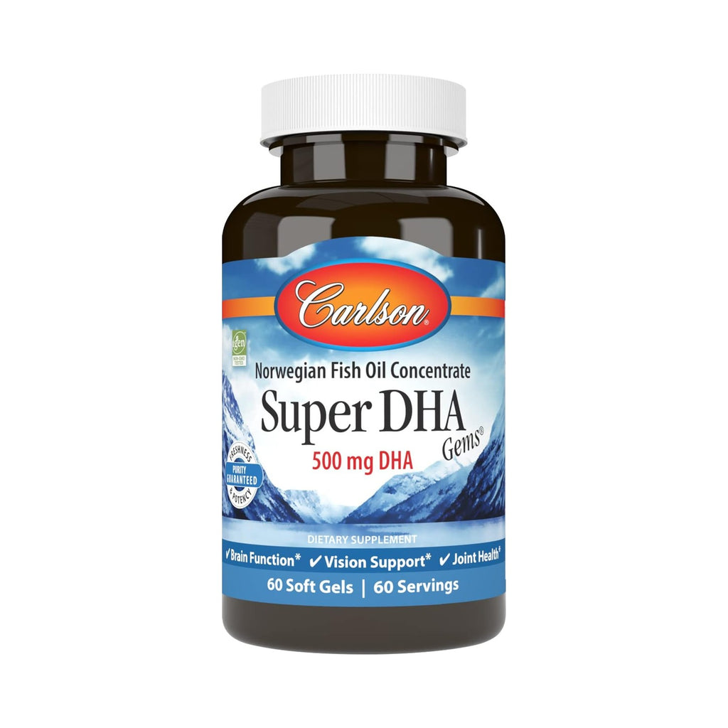 Carlson Labs Super DHA 500 mg 60 Cápsulas Blandas
