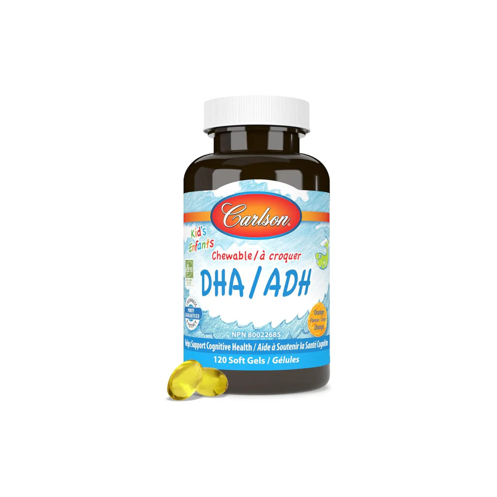 CARLSON LABS KID'S DHA 100 MG, 120 CÁPSULAS MASTICABLES SFN