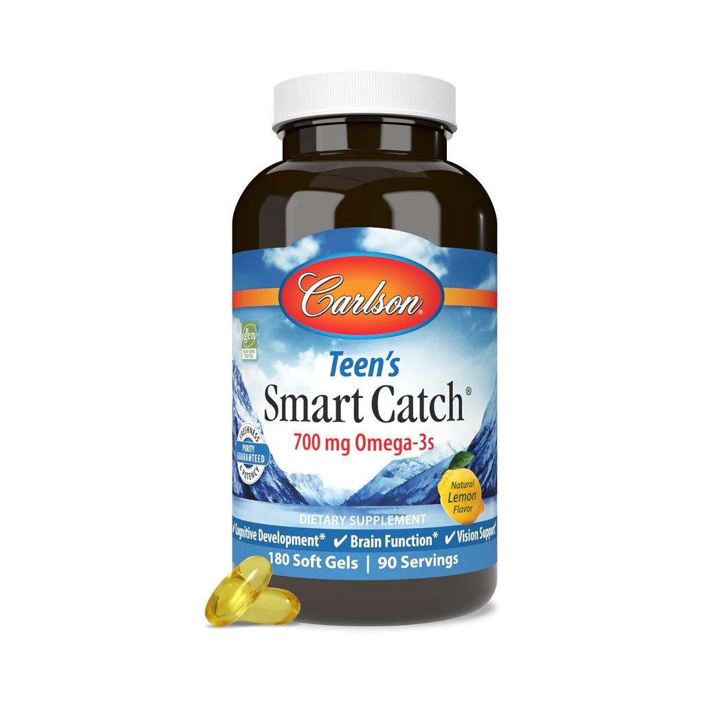 Carlson Labs Teen's Smart Catch Omega-3 700 mg 180 Cápsulas Blandas
