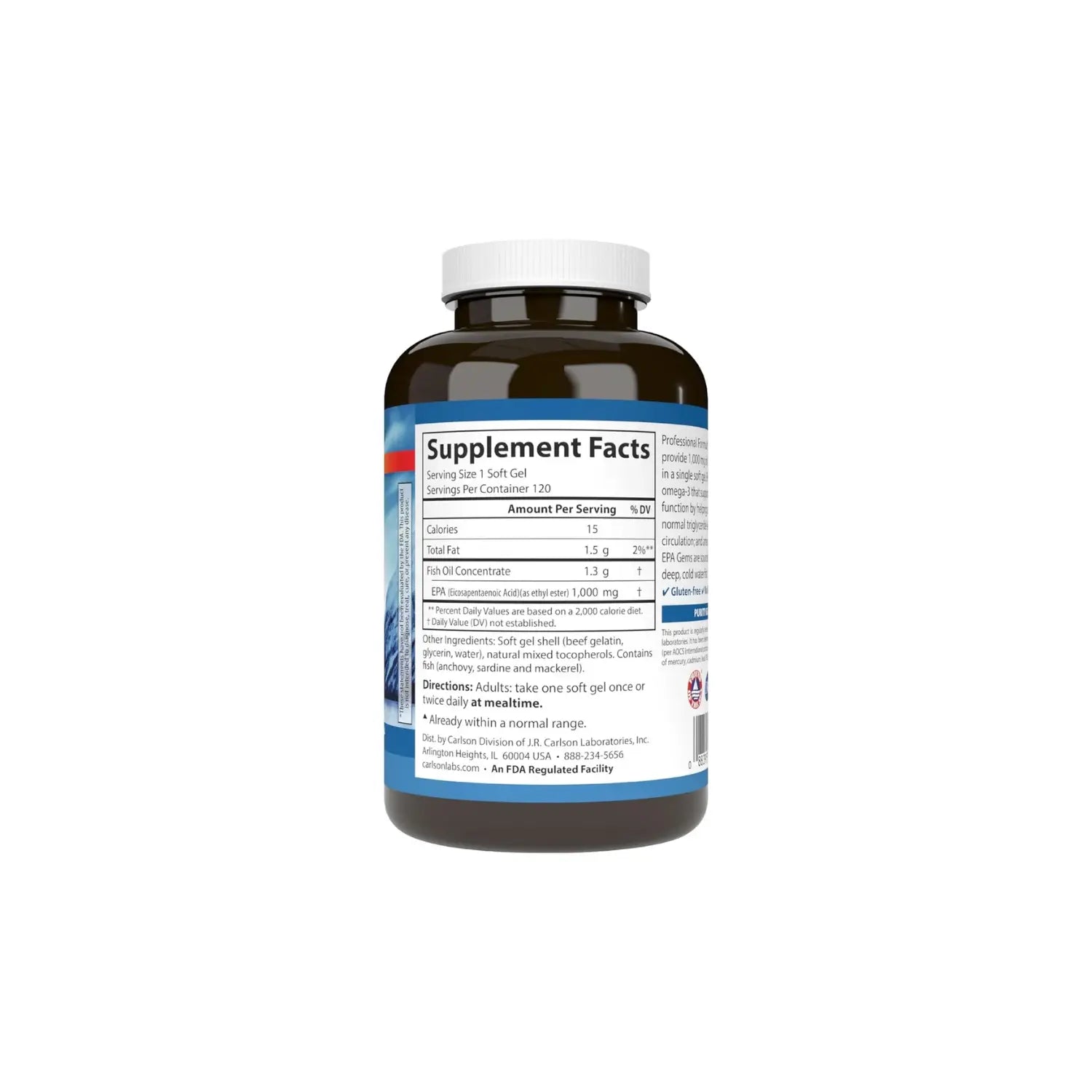 CARLSON LABS ELITE EPA 1000MG 120 SOFTGELS SFN
