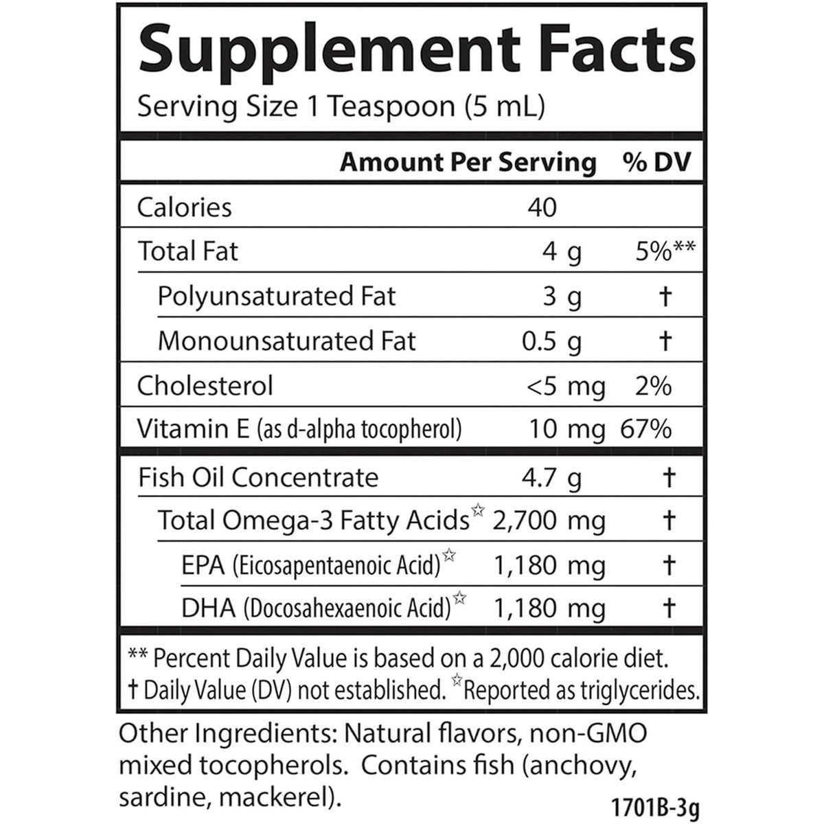 Carlson Labs Med Omega Aceite de Pescado Líquido 2700 mg 100 ml Lima-Limón