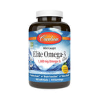 Carlson Labs Elite Omega-3 Gems 1600 mg 90 Cápsulas Blandas Limón