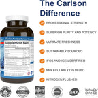 Carlson Labs Elite Omega-3 Gems 1600 mg 240 Cápsulas Blandas Limón
