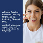 Carlson Labs Elite Omega-3 Gems 1600 mg 240 Cápsulas Blandas Limón