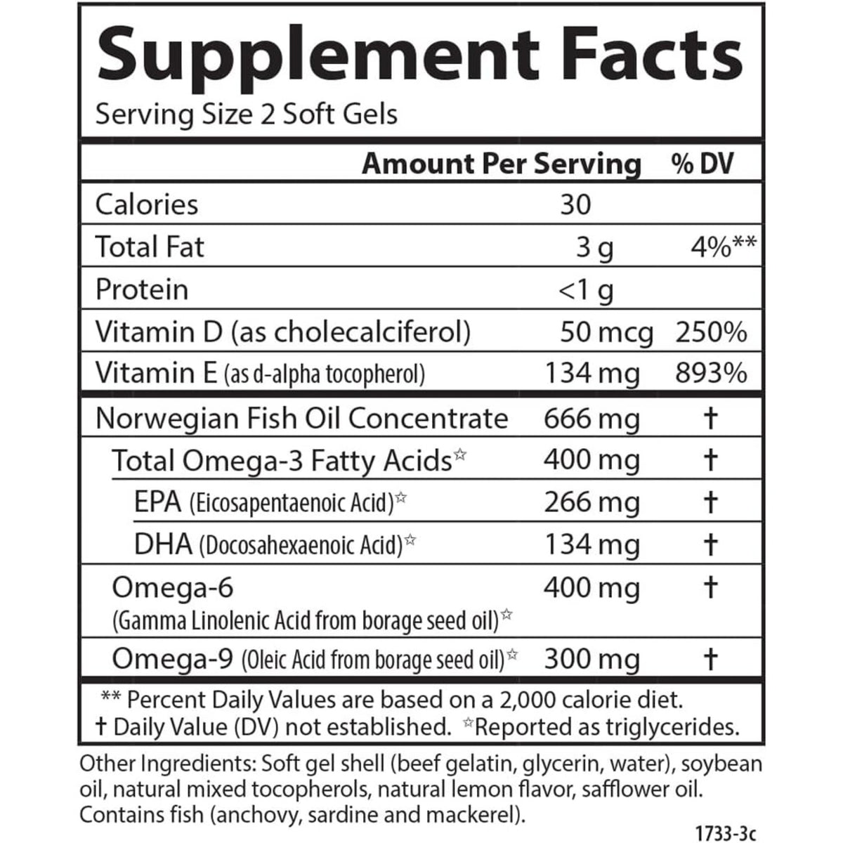 Carlson Labs Omega Complete Gems Omega 3-6-9 180 Cápsulas Blandas