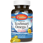 Carlson Labs EcoSmart Omega-3 Aceite de Calamar 1000 mg 90 Cápsulas Blandas Limón