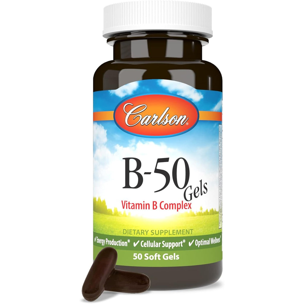 Carlson Labs B-50 Gels Complejo B 50 Cápsulas Blandas