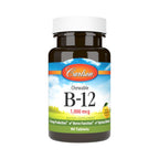 Carlson Labs Vitamina B12 1000 mcg 90 Tabletas Masticables Limón