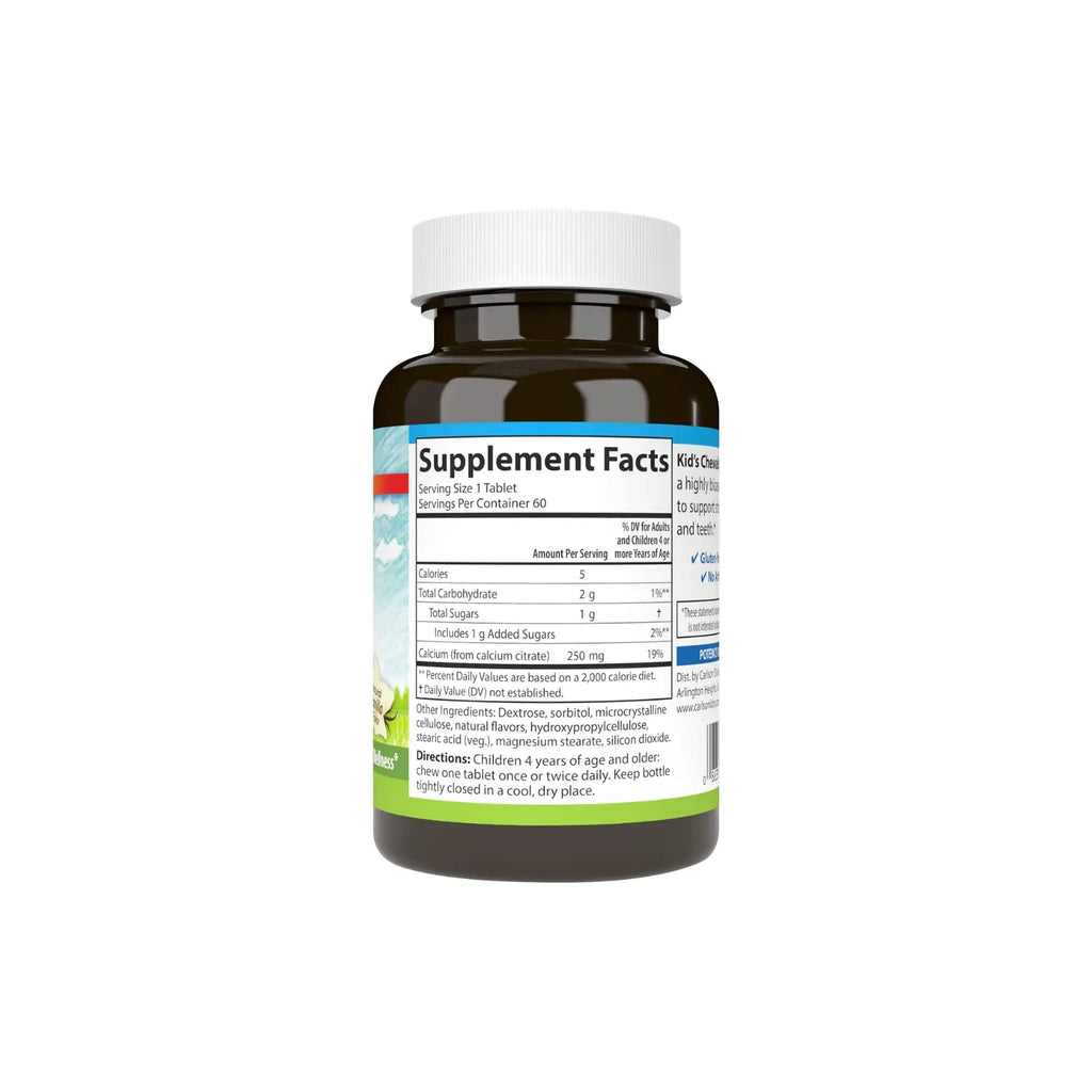 CARLSON LABS KID'S CALCIO 250 MG, 60 TABS MASTICABLES SFN