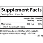 Carlson Labs Magnesio 350 mg 90 Cápsulas