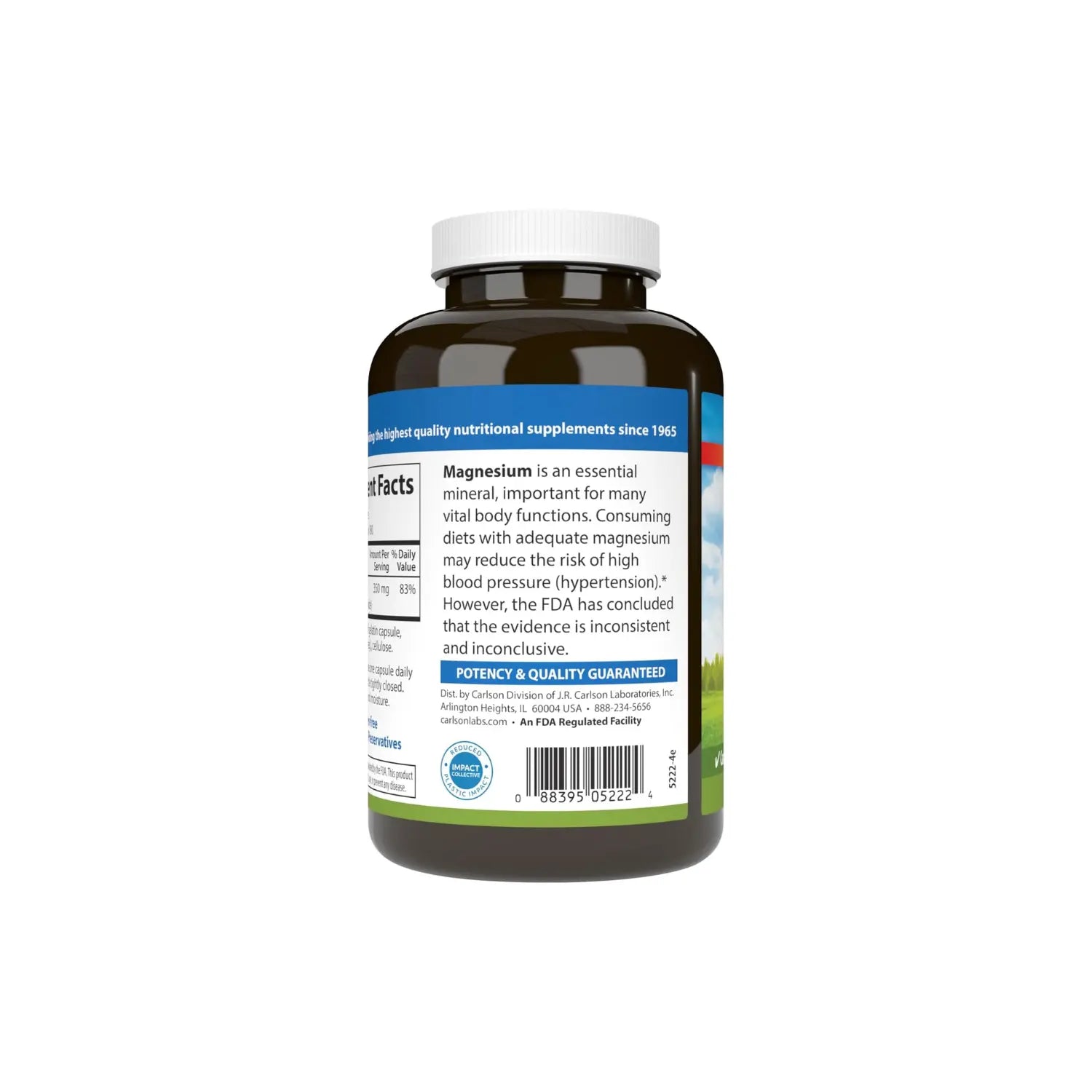 CARLSON LABS MAGNESIO 350 MG 180 CAPS SFN