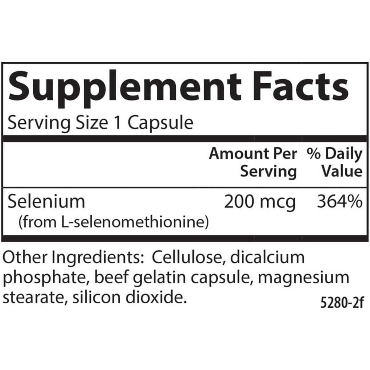 Carlson Labs Selenio 200 mcg Sin Levadura 60 Cápsulas