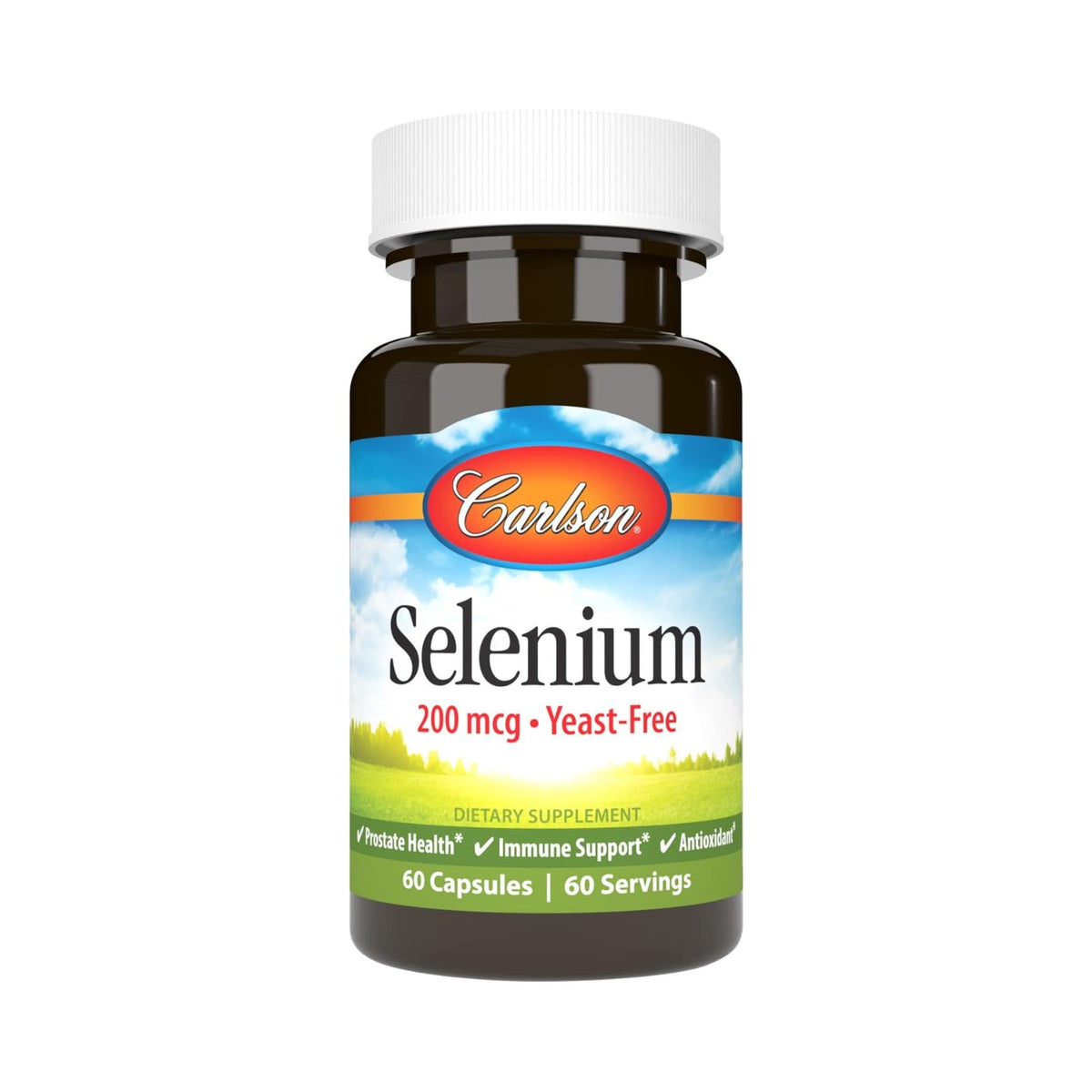 Carlson Labs Selenio 200 mcg Sin Levadura 60 Cápsulas