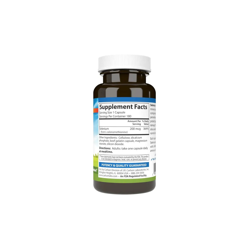 CARLSON LABS SELENIUM SELENIO 200MCG 180CAPS SFN