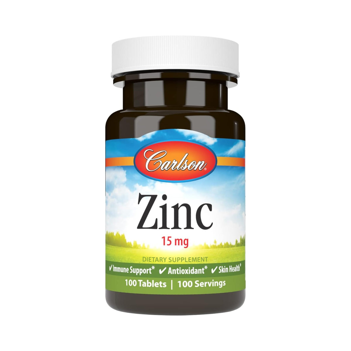 Carlson Labs Zinc 15 mg 100 Tabletas