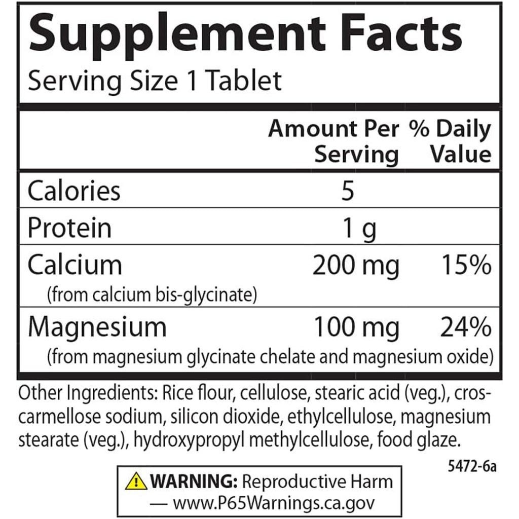 Carlson Labs Cal-Mag Quelado 180 Tabletas