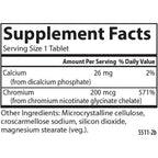 Carlson Labs Cromo Quelado 200 mcg 100 Tabletas