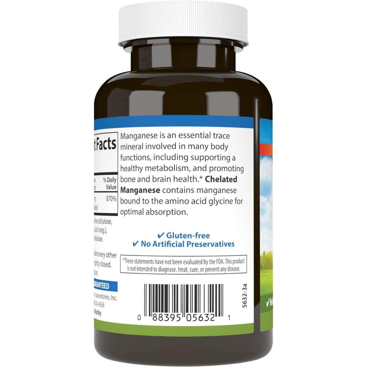 Carlson Labs Manganeso Quelado 20 mg 250 Tabletas