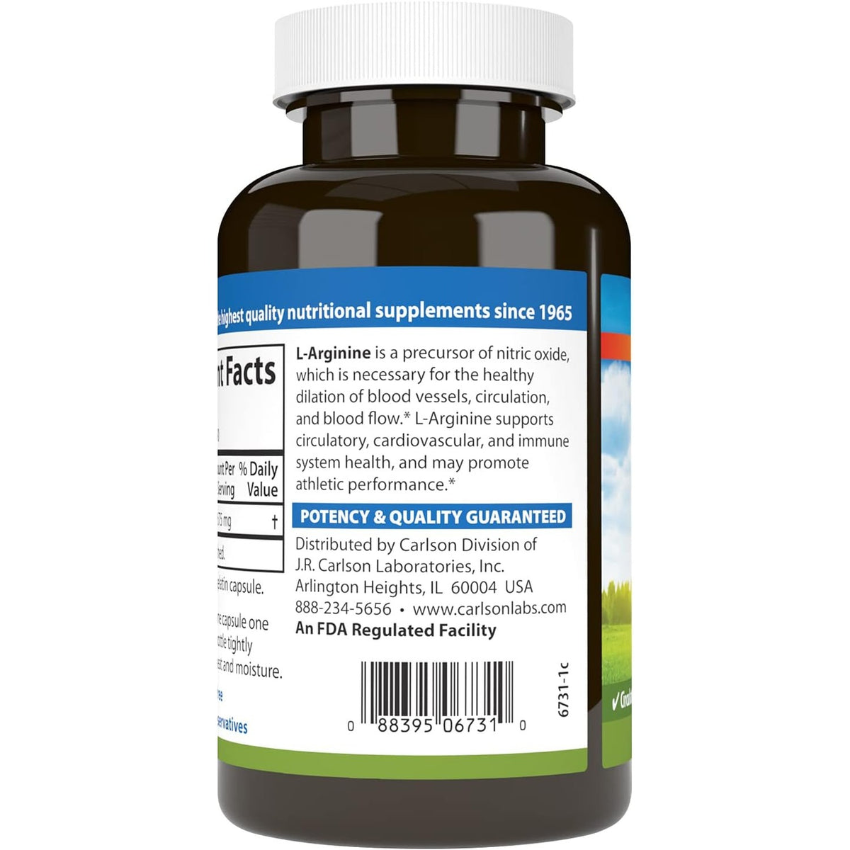 Carlson Labs L-arginina 1350 Mg 90 Cápsulas