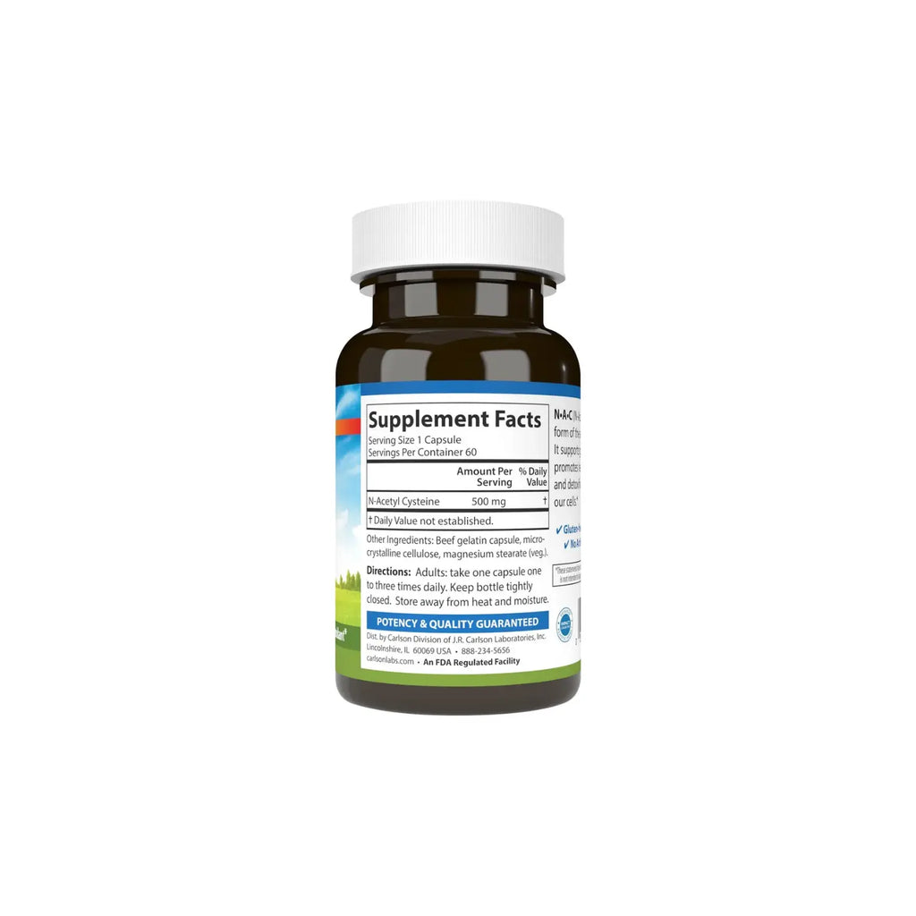 CARLSON LABS N·A·C 500 MG, 60 CAPS SFN