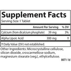 Carlson Labs Ácido Alfa Lipoico 300 mg 90 Tabletas