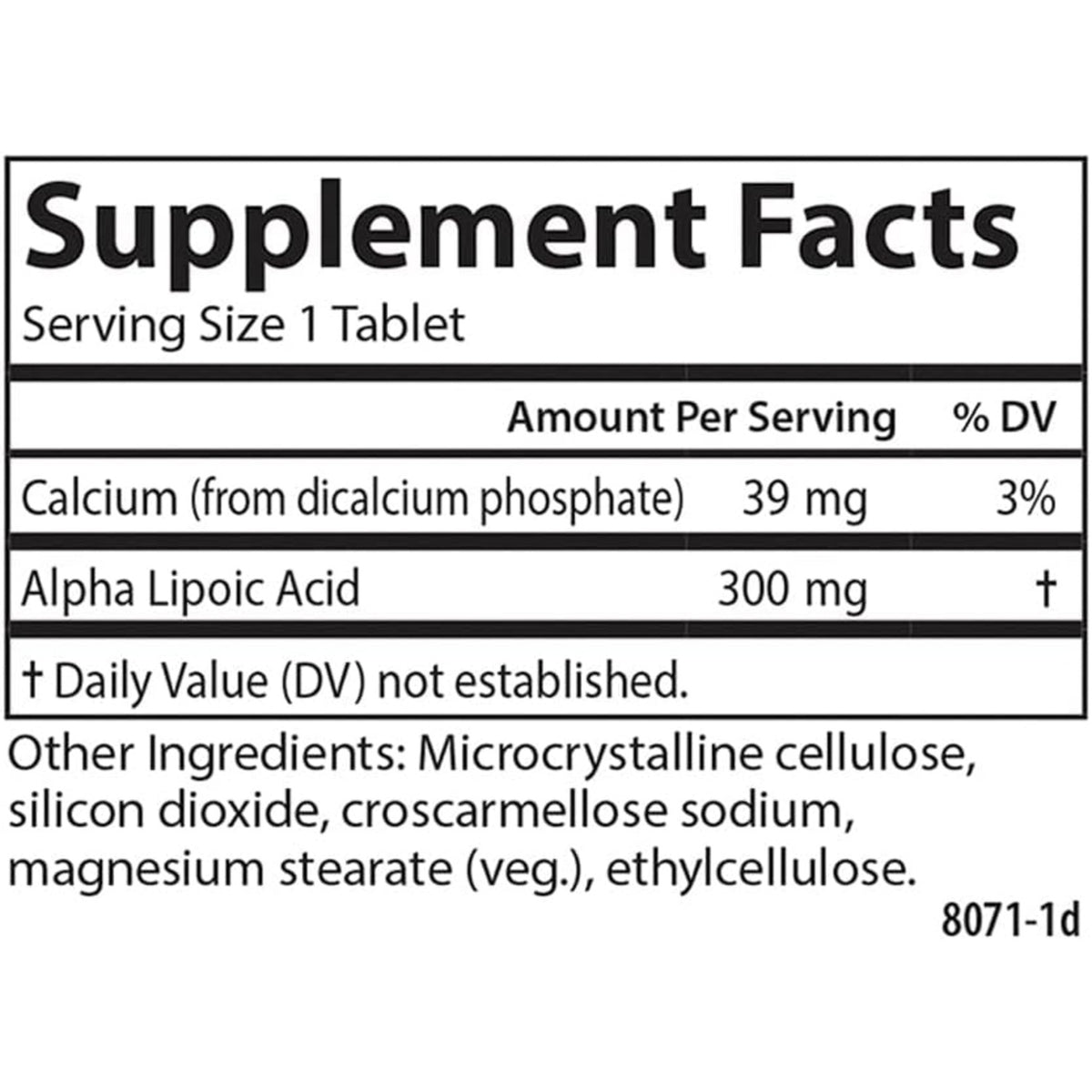 Carlson Labs Ácido Alfa Lipoico 300 mg 90 Tabletas