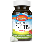 Carlson Labs Healthy Mood 5-HTP Elite 100 mg 120 Tabletas Masticables Sabor Frambuesa