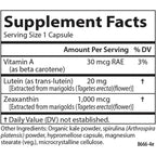 Carlson Labs Luteína & Greens 20 mg 60 Cápsulas Vegetales