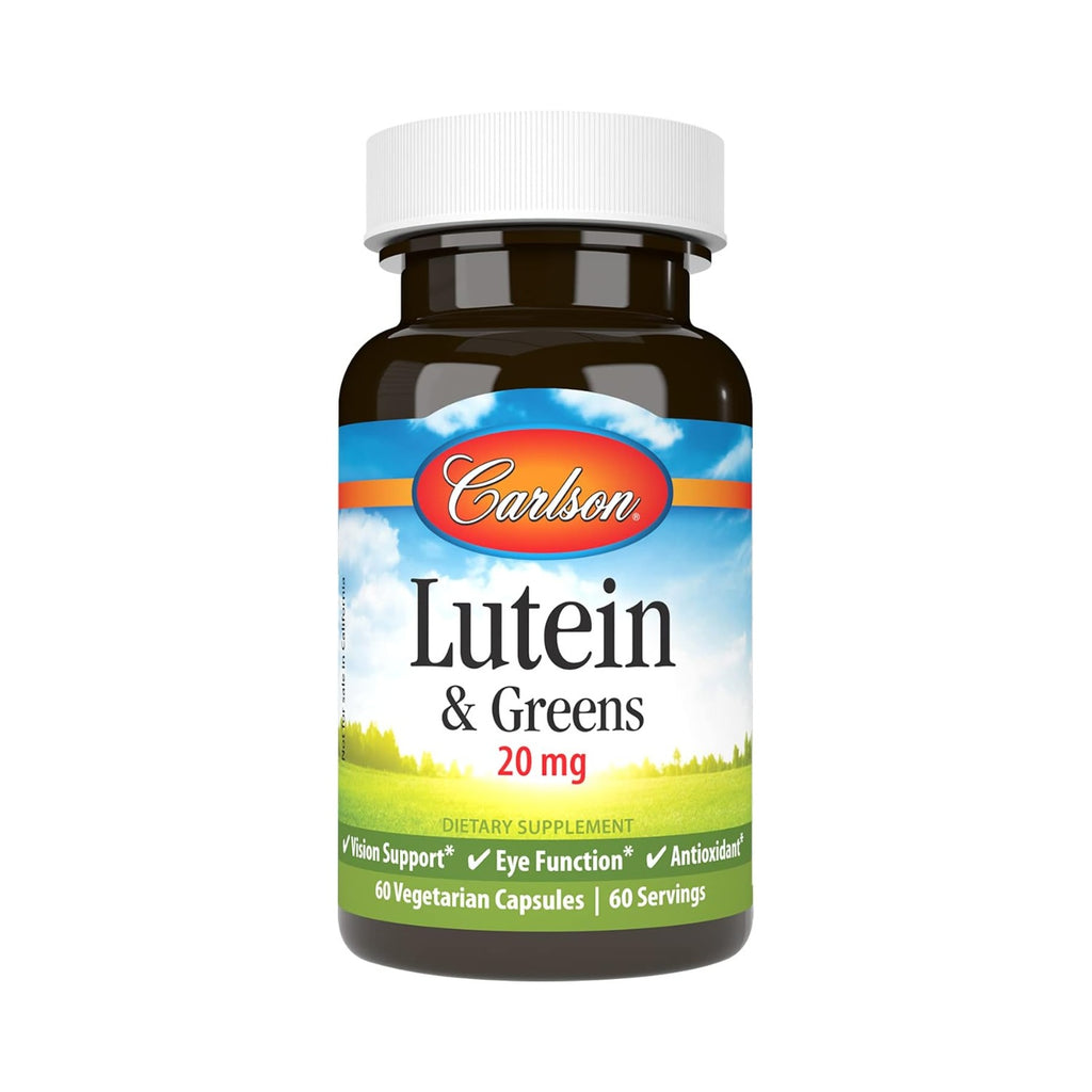 Carlson Labs Luteína & Greens 20 mg 60 Cápsulas Vegetales