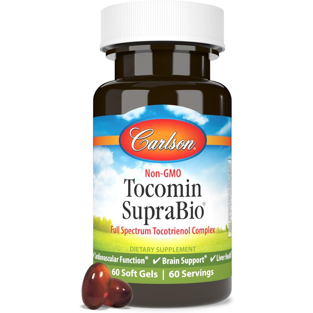 Carlson Labs Tocomin SupraBio 250 mg 60 Cápsulas Blandas