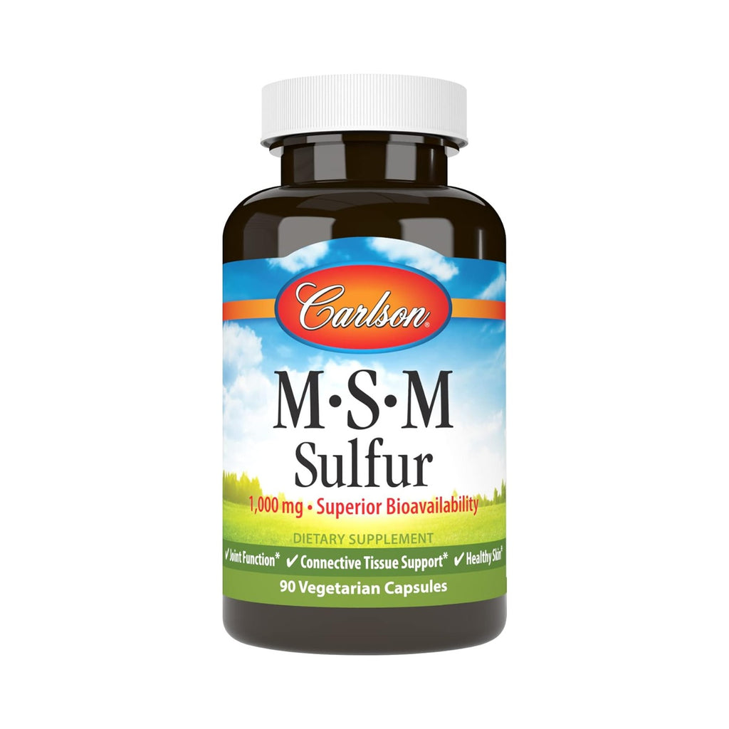 Carlson Labs MSM Azufre 1000 mg 90 Cápsulas Vegetales