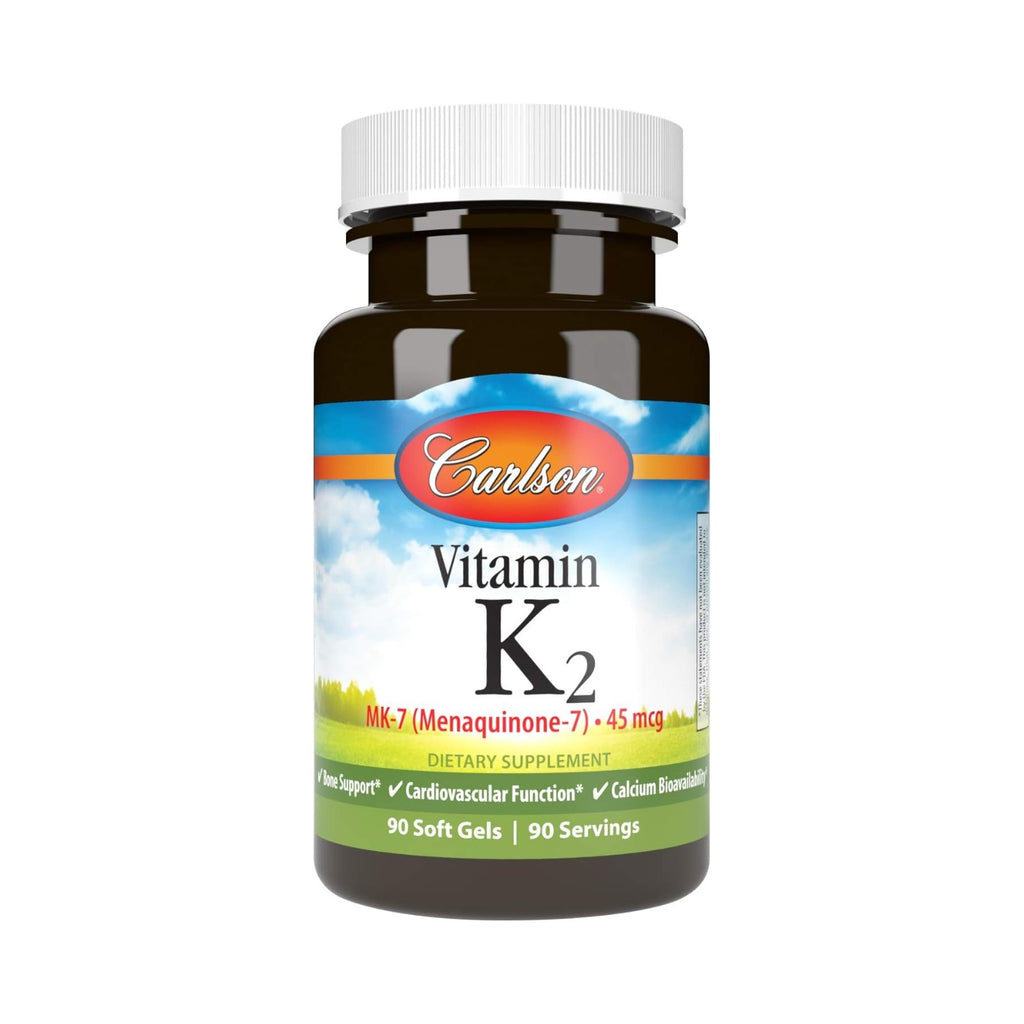 Carlson Labs Vitamina K2 MK-7 45 mcg 90 Cápsulas Blandas