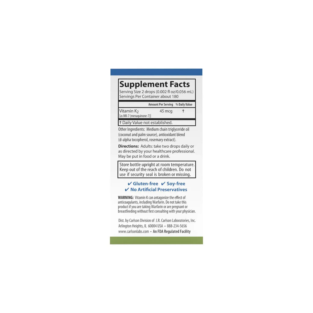 CARLSON LABS SUPER DAILY K-2 10.16 ML SFN