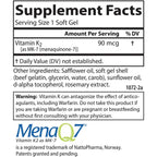 Carlson Labs Vitamina K2 MK-7 90 mcg 120 Cápsulas Blandas