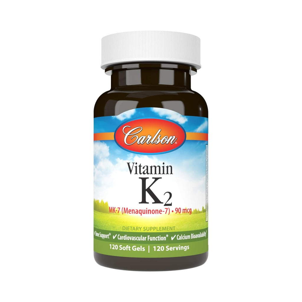 Carlson Labs Vitamina K2 MK-7 90 mcg 120 Cápsulas Blandas