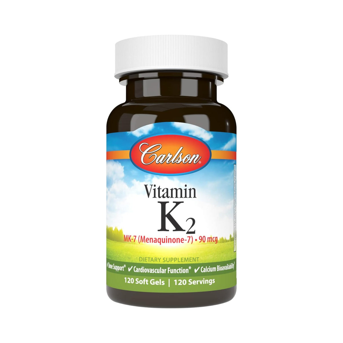 Carlson Labs Vitamina K2 MK-7 90 mcg 120 Cápsulas Blandas