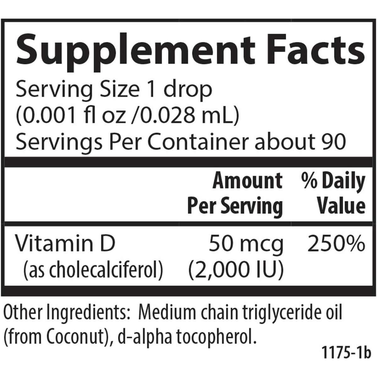 Carlson Labs Super Daily D3 de Origen Vegetal 2000 UI 90 Gotas 2.54 ml