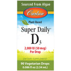 Carlson Labs Super Daily D3 de Origen Vegetal 2000 UI 90 Gotas 2.54 ml