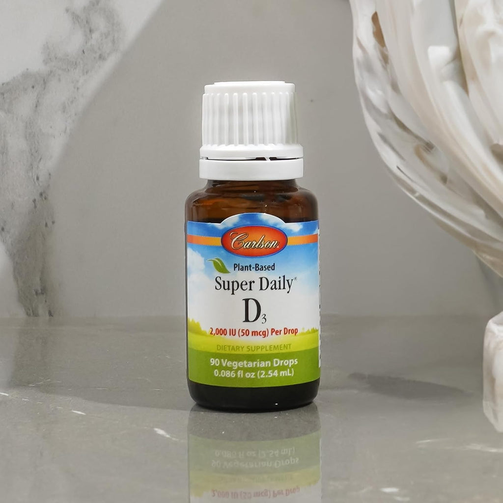 Carlson Labs Super Daily D3 de Origen Vegetal 2000 UI 90 Gotas 2.54 ml