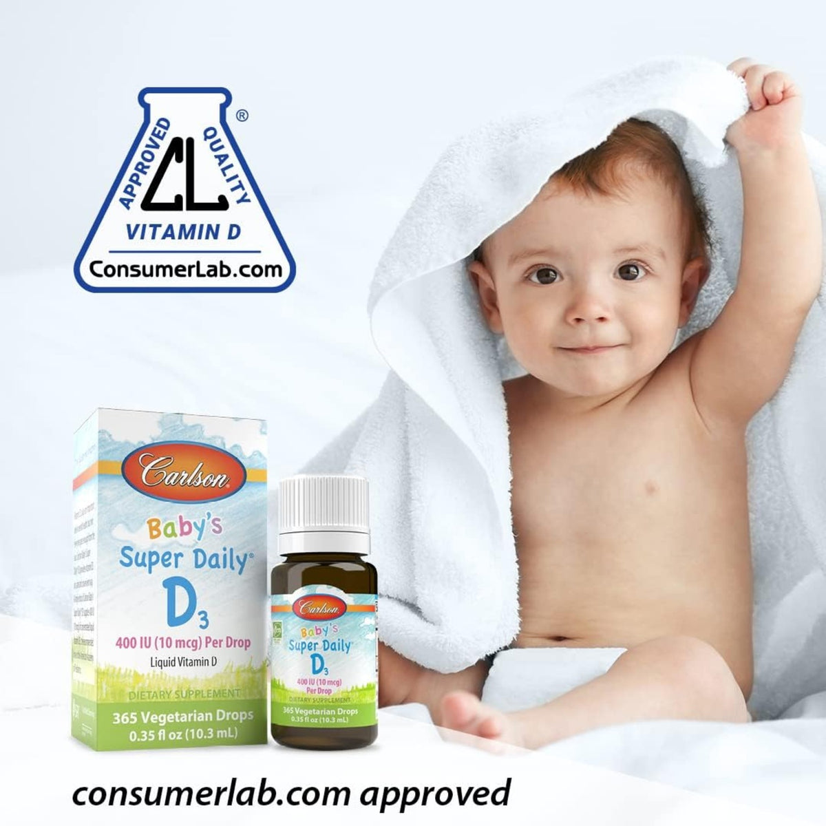 Carlson Labs Baby Super Daily D3 400 UI 2.54 ml Gotas