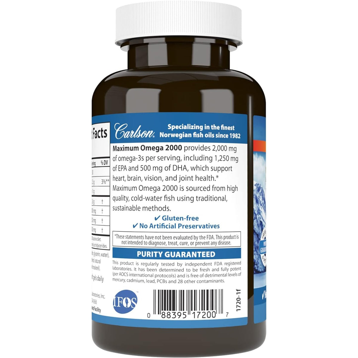Carlson Labs Maximum Omega 2000 2000 mg 60 Cápsulas Blandas