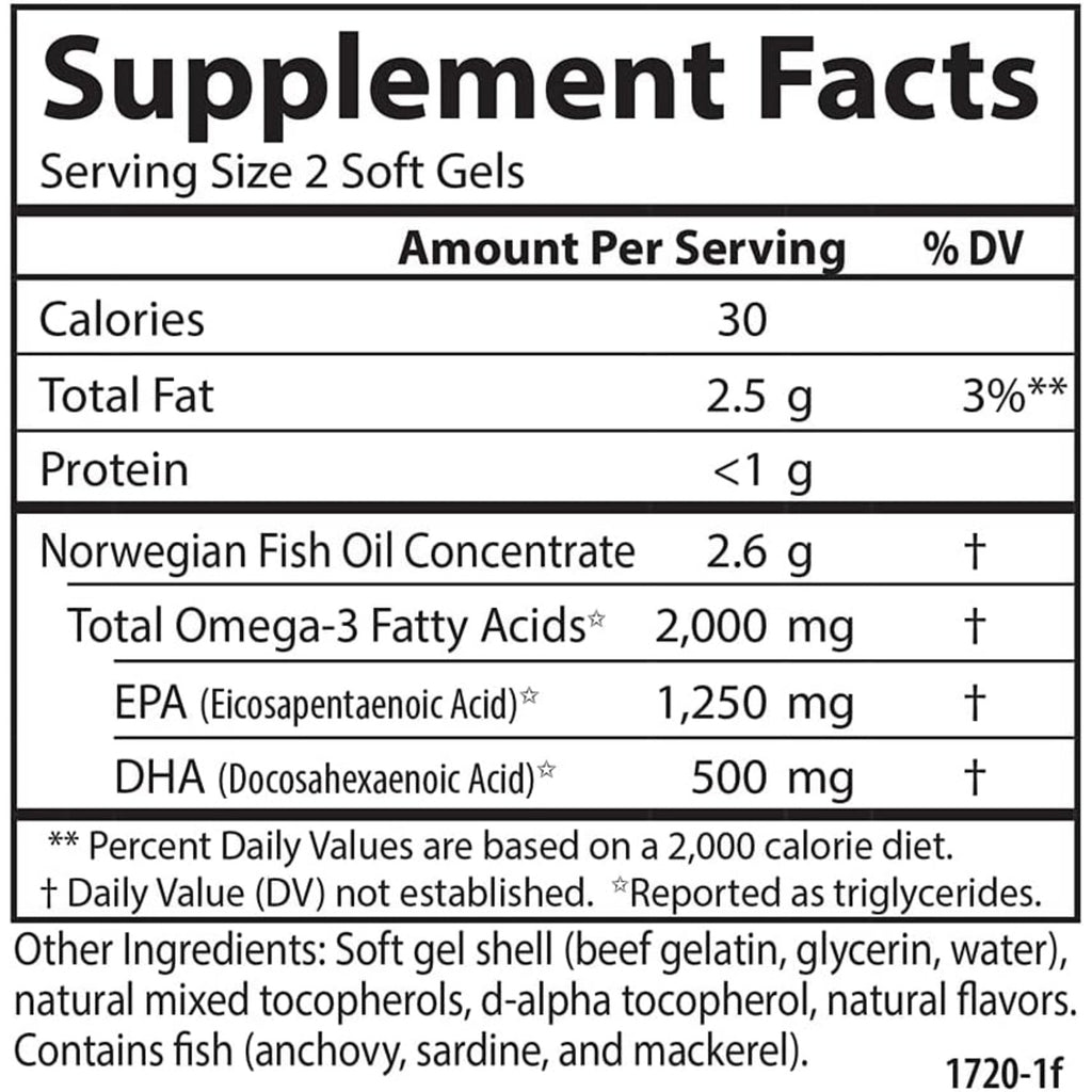 Carlson Labs Maximum Omega 2000 2000 mg 60 Cápsulas Blandas