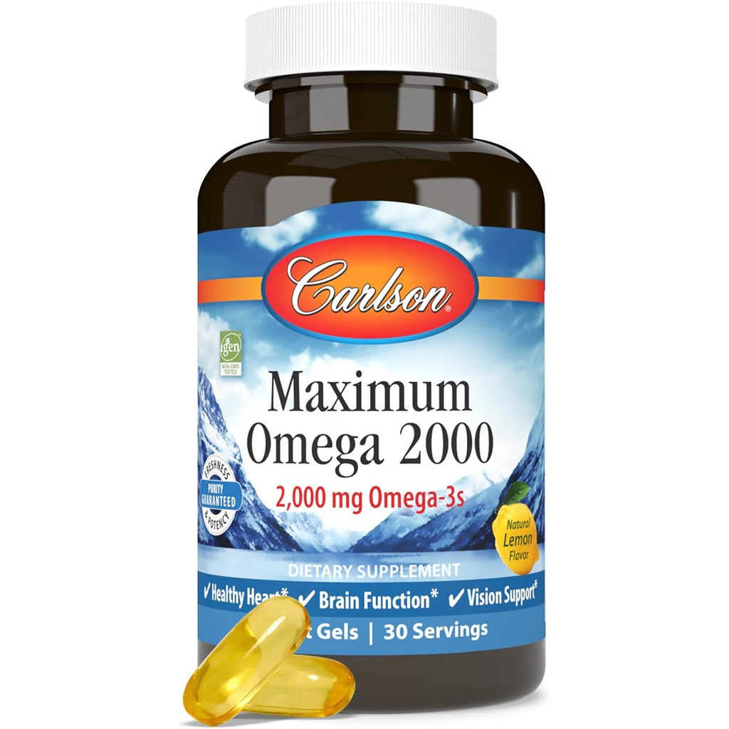 Carlson Labs Maximum Omega 2000 2000 mg 60 Cápsulas Blandas