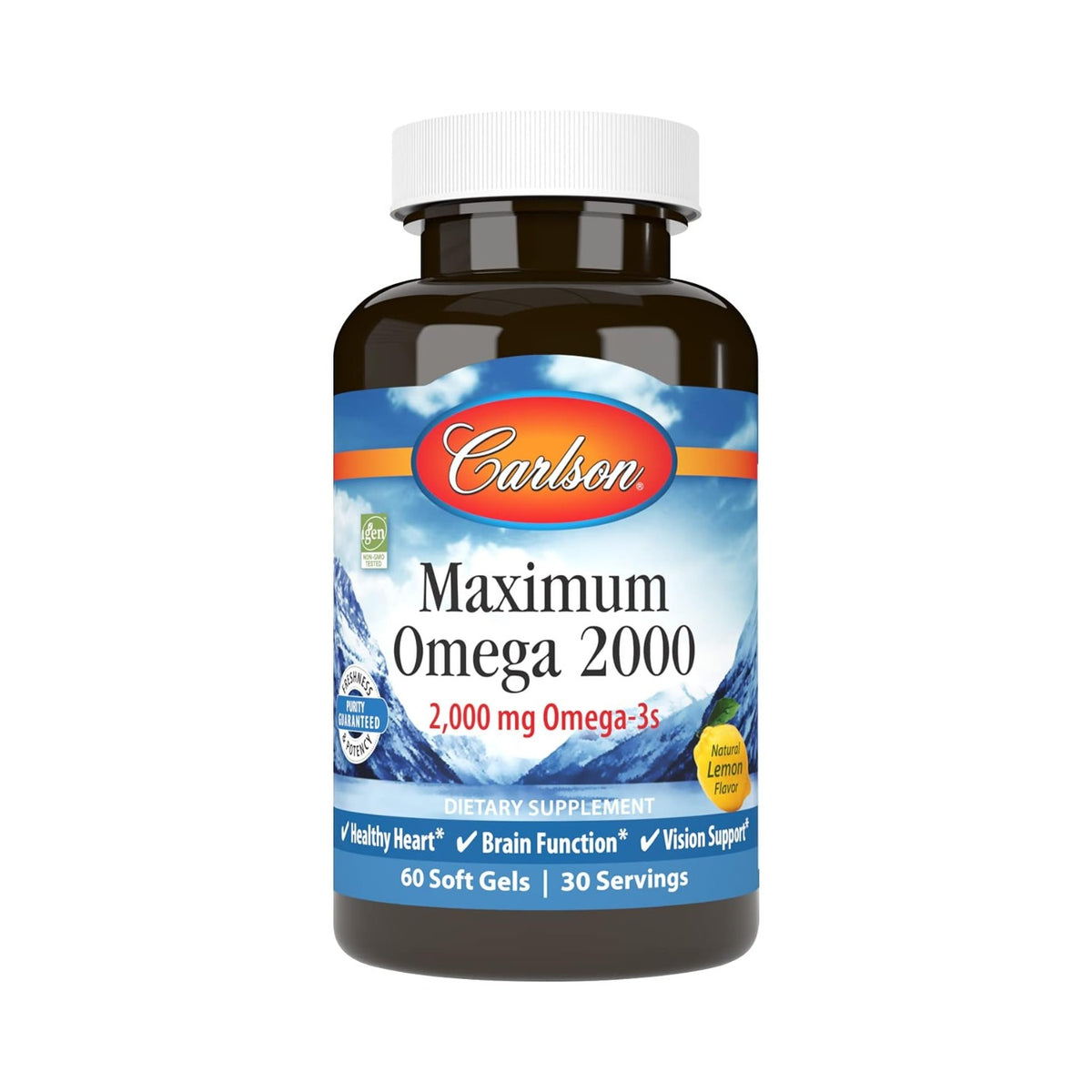 Carlson Labs Maximum Omega 2000 2000 mg 60 Cápsulas Blandas