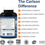 Carlson Maximum Omega 2000, Norwegian, 2,000 mg Omega-3s, 90 + 30 Soft Gels